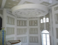 Drywall finishing work in a Richmond home