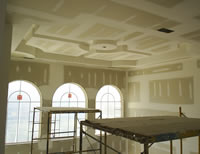 Drywall finishing work in a Richmond home